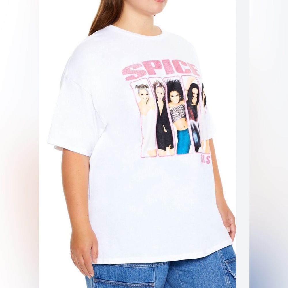 Plus Size Glittery Spice Girls graphic T-shirt